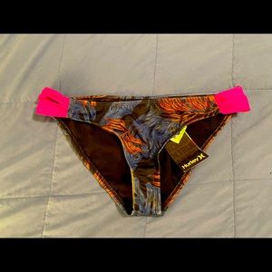 NWT - Hurley Sunset Palms String Bikini Bottoms